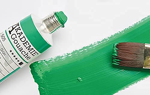Schmincke - AKADEMIE® Gouache, 10 x 2,03 fl oz / 60 ml tubes, 72 210 097, 10 tubes of fine gouache, cardboard set, intense colors, high lightfastness - size: 20.3 Fl Oz (Pack of 1)