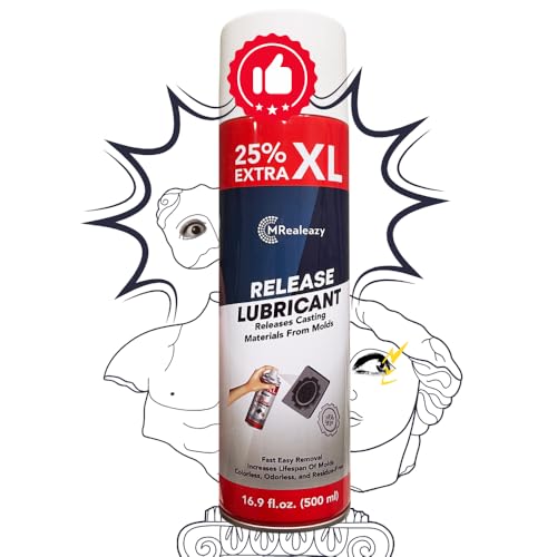Silicone Mold Release Spray (Silicone-Based) (16.9 floz/500ml) - Resin & Epoxy Release Agent for Smooth Mold Removal with Ease, Universal Use on Almost All Molds - size: 1 Pack