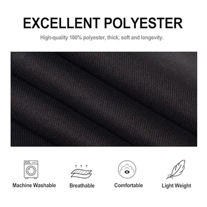 Chef Apron with Pocket for Men Women Server Butcher Work, 5 Pack - color: Black
