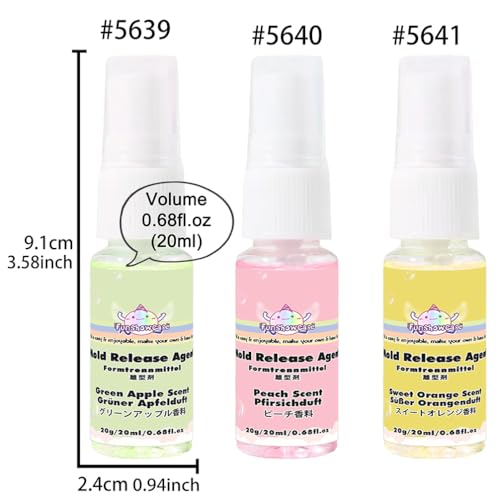 Mold Release Spray 60ml, Non-Stick Silicone Agent for Resin, Squishy, Candle