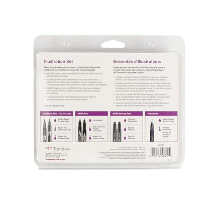 Tombow 56302 Illustration Set. Tools for Drawing and Illustrating