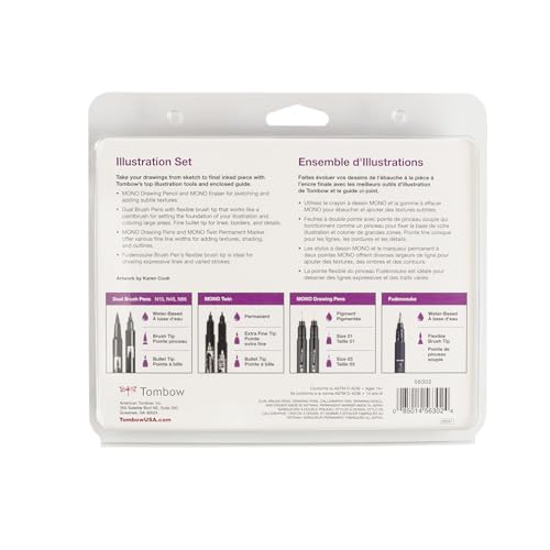 Tombow 56302 Illustration Set. Tools for Drawing and Illustrating