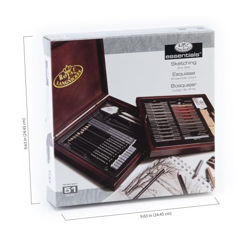 Royal & Langnickel RSET-SKET1600 Premier Sketch Pencil Art Set, 51-Piece