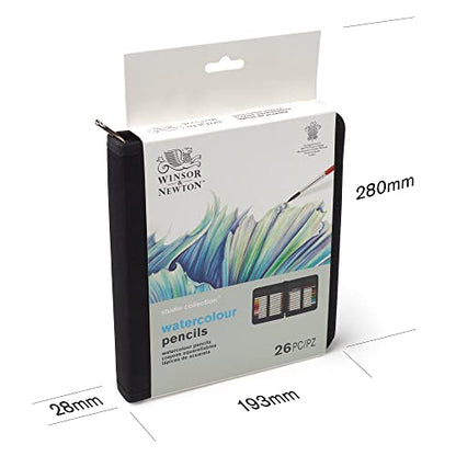 Winsor & Newton Studio Collection Artist Pencils, Watercolor Pencil Wallet, Set of 26 - style: 26 Watercolor Pencils