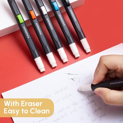 M&G 6 Pack Mechanical Pencils with Erasers 1.8mm, 3 Tubes of Lead Refills, Bulk Mechanical Pencils for School Supplies, Teacher Supplies, Drawing Pencils, Sketching Pencils