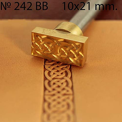 DandS ltd Leather Stamp Tool, Celtic, Professional Steel Craft Tool for Leatherworking, Embossing, Carving & Stamping Leather Projects, Belts Wallets & DIY Projects Compatible with Mallet #242BB - color: Celtic 0.7" X 0.51"