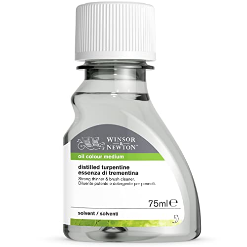 Winsor & Newton Distilled Turpentine, 75ml (2.5-oz) Bottle - color: Distilled Turpentine, style: 2.5-oz Bottle