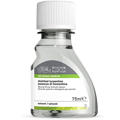 Winsor & Newton Distilled Turpentine, 75ml (2.5-oz) Bottle - color: Distilled Turpentine, style: 2.5-oz Bottle