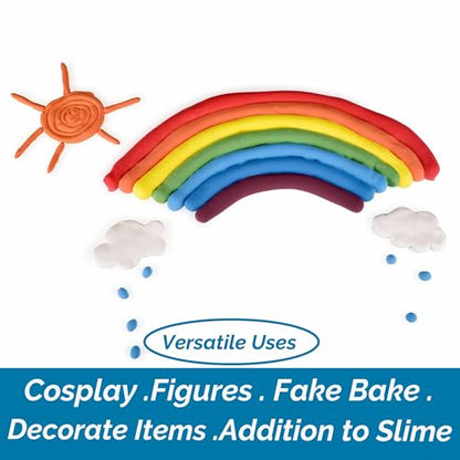 BOHS Foam Clay, Sky Blue Air Dry Modeling Clay, 1.1 lb | Soft, lightweight; crack-free finish; EVA and polystyrene foam details; cosplay props, figurines, fake bakes and slime making - color: Sky-blue, size: 500 g