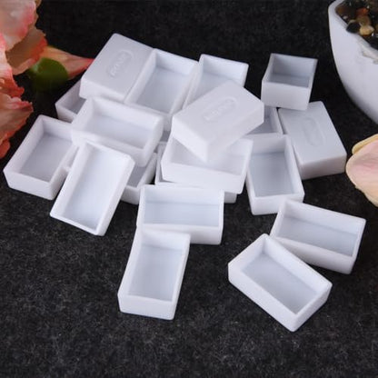 20Pcs Watercolor Full Pans Empty with Magnetic Stripe,Plastic Palette Tins - color: 20 Full Pans