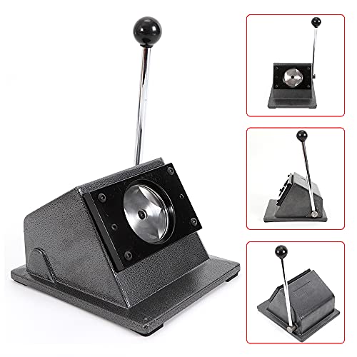 2.28 inch Button Paper Cutter, Graphic Punch Die Cutter Circle Punch Manual Circle Cutter Tool Paper Badge Maker Machine for The Production of Personalized Badges Medals Other Round Signs
