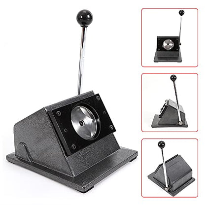 2.28 inch Button Paper Cutter, Graphic Punch Die Cutter Circle Punch Manual Circle Cutter Tool Paper Badge Maker Machine for The Production of Personalized Badges Medals Other Round Signs