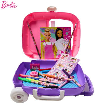 Barbie Color and Roll Activity Set with Carrying Case, Stickers, & Art Supplies - style: Barbie