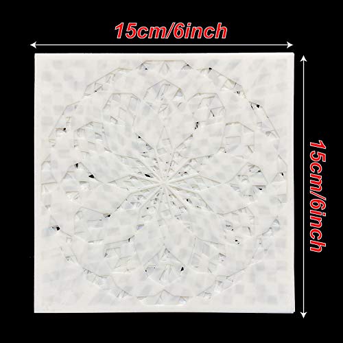 32 Pieces Geometric Stencils 6 x 6 Inch Painting Templates Mandala Stencil for Scrapbooking Cookie Tile Furniture Wall Floor Decor Craft Drawing Tracing DIY Art Supplies - size: 6inch-1