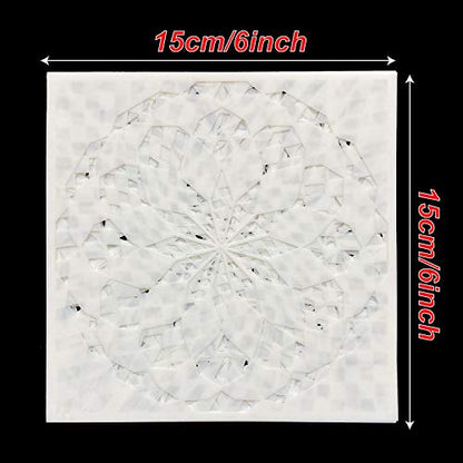 32 Pieces Geometric Stencils 6 x 6 Inch Painting Templates Mandala Stencil for Scrapbooking Cookie Tile Furniture Wall Floor Decor Craft Drawing Tracing DIY Art Supplies - size: 6inch-1
