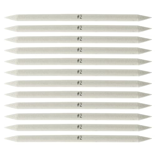 Creative Mark Blending Stumps - Solid Double-Ended Blending Stumps for Blending Charcoal, Pencils, Pastels, and More! - [Size # 2-120 Count] - size: Size # 2 - 120 Pack