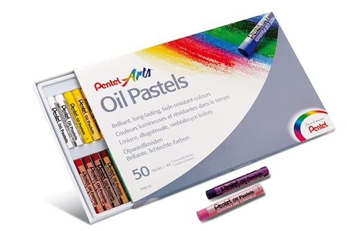 Pentel Oil Pastels - Set 50 - size: 50 Count (Pack of 1)