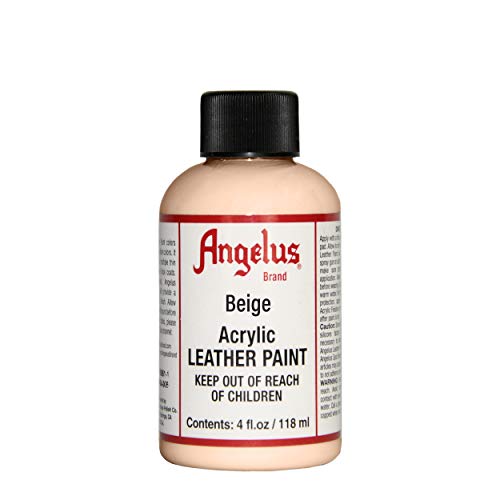 Angelus Acrylic Leather Paint, 4 Fl Oz (Pack of 1), Beige - color: Beige, size: 4 Fl Oz (Pack of 1)