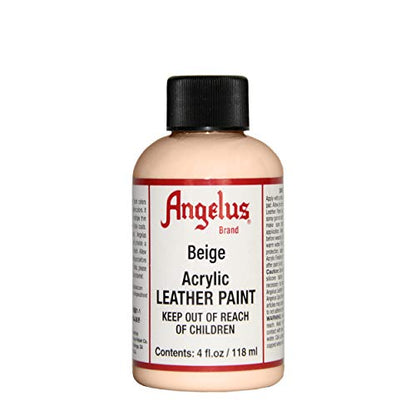 Angelus Acrylic Leather Paint, 4 Fl Oz (Pack of 1), Beige - color: Beige, size: 4 Fl Oz (Pack of 1)