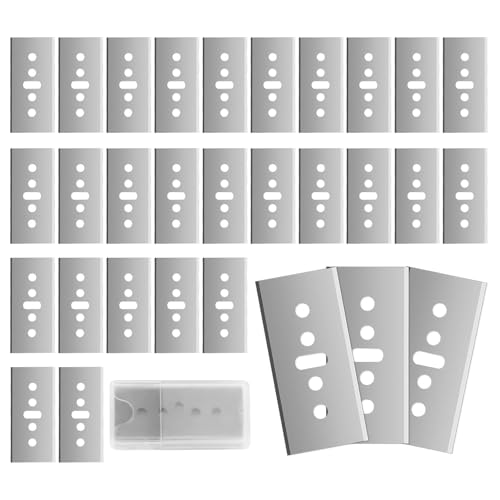 UCEC Utility Knife Blades, 30Pcs Blades for Box Cutter | Box Cutter Replacement Blades for UCEC Utility Knives with Storage Box - color: 30 Pack