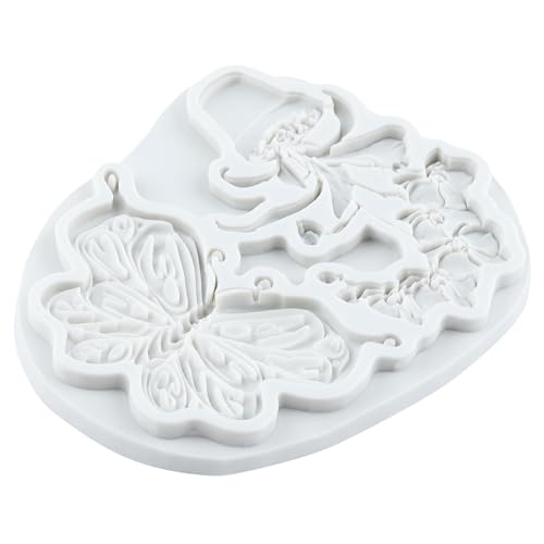 Butterfly Flower Polymer Clay Mold Butterfly Orchid Silicone Molds - color: Style G