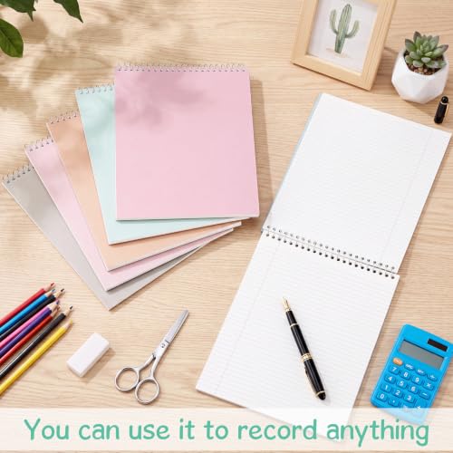 Maitys 6 Pcs Steno Spiral Notebooks, Pastel Color, Boho Style - color: Pastel Color, style: Boho Style