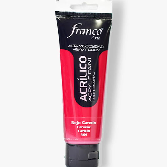 Professional Acrylic Paint – Premium Water-Based, Quick-Drying Acrylics for Artists & Crafters, Non-Toxic Rich Pigment, Multi-Surface Paint for Canvas, Wood, Paper, Ceramic & Indoor Projects Carmine 3,38 U.S fl oz - color: Carmine