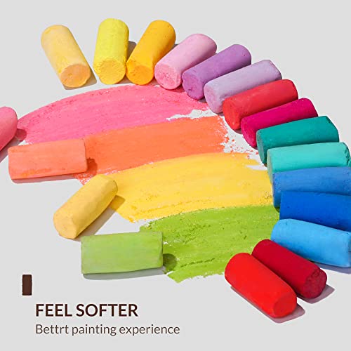 Paul Rubens Professional Soft Pastels, Handmade 72 Vibrant Colors Chalk Pastels Smooth and High Adhesion for Painting, Drawing, Blending, Crafting, Ideal Art Supplies for Artists, Beginners | Vibrant, Smooth & High Adhesion Soft Pastels for Artists. Great