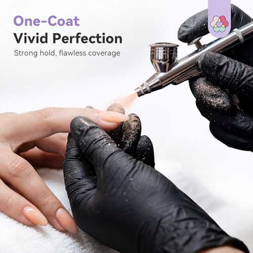 SAVILAND Airbrush Gel Nail Polish Dilution Free: Light Nude Airbrush Paint for Nails Hema ＆ Acetone Free Non Toxic No Clogging for Creating Ombre Nails Aura Nails Design Salon 20 ml - color: Light Nude