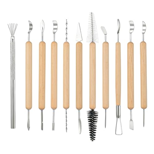 40 Pc Clay Sculpting Tool Set,Pottery Carving Tool Kit,Clay Modeling Tool
