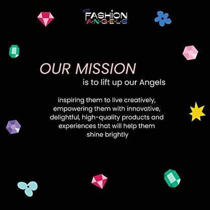 Fashion Angels Make-up & Hair Design Sketch Portfolio | Includes 40 Sketch Sheets, 4 Stencil Sheets & Stickers, Sketchbook for Beginners & Kids Ages 6+ - color: Make-up & Hair