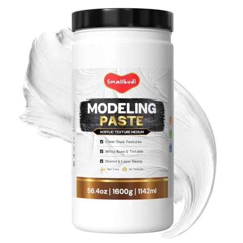 Smallbudi Thick Modeling Paste 1142 ml / 56.4oz for Acrylic Painting - size: 1142 ml