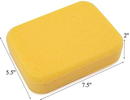 Yesland 10 Pcs Sponges, Perfect Synthetic Sponges for Painting, Crafts, Grout, Cleaning, Pottery, Clay - 7.5 x 5.5 x 2 Inches (Pack of 2) - size: 7.5 x 5.5 x 2 inches (Pack of 2)