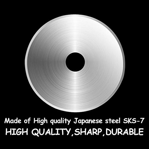 SOMOLUX 60mm Rotary Blades Compatible with Fiskars 60mm Rotary Cutter Perfect for Sewing Arts Crafts, Sharp, and Durable 5 Pack (Round hole 10mm) - color: 5pcs 60mm for Fiskars