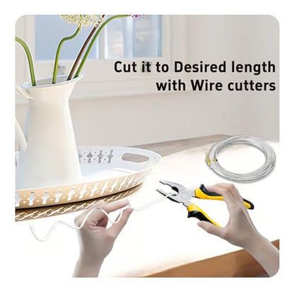 1 Roll 10 M X 1.5 mm Aluminum Craft Wire, Flexible Metal Craft Wire, Bendable Armature Wire for Sculpting, Jewelry Making, Doll Making, Bonsai Training, DIY Crafts(Silver) - size: 10 M X 1.5 mm, style: Silver