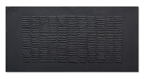 NANKAI Art Hand-Painted Black Thick Texture Abstract Art Oil Painting Contemporary Minimalist Style Art Living Room Office Corridor Wall Decoration Oil Painting 24x48 inches - color: Nkhb266