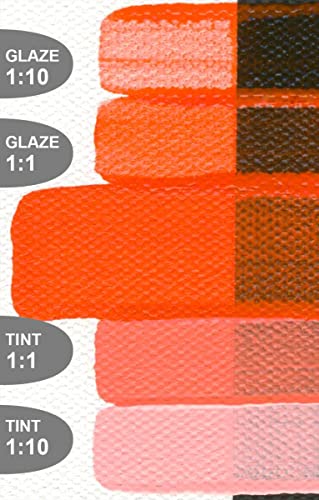 Golden Fluid Acrylic, 4 ounce bottle, Vat Orange (2403-4)