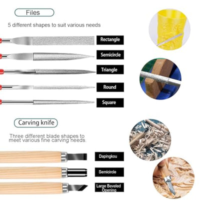 3D Printer Tool Kit, 32Pcs 3D Printing Deburring Tool, Craft Knife,Hand File,Carving Knife,Spirit Level,Cutting and Cleaning Set Box 3D Printer Accessories for Printing - color: 3D Printer Tool Kit Box-2