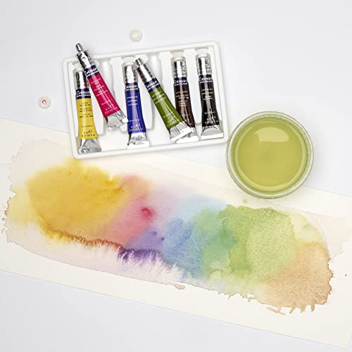 Winsor & Newton Cotman Watercolor Paint Set, 6 Colors, 8ml (0.27-oz) Tubes | Introductory Watercolor made with Fine Art Pigments, Perfect for Beginners, Lightfast & Permanent, Good Tinting Strength - style: 6 Tube Set 8ml