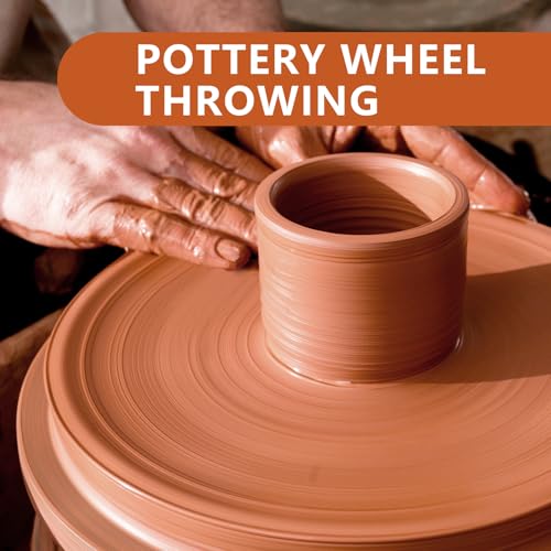 VIBRATITE 10LB Air Dry Clay, Terra Cotta Modeling Pottery Clay Bulk | Easy to Shape for Hand Building, Wheel Throwing, Sculpting, DIY Crafts, Classroom Art Projects, Ideal for Beginners & Artists - color: Terra Cotta