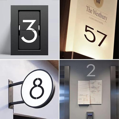 2 Inch Number Stencils Plastic Number Stencils Reusable Digital Painting Templates for Cake Stencil Address Templates - size: 2 Inch