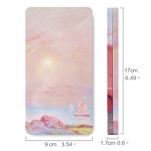 qianshan 40Pcs Empty Half Pans Watercolor Tin Palette with Magnetic Stripe | Travel Tin Palette Case,Portable Artist Paints Half Pan Kits,DIY Watercolor Oils Acrylics Painting Drawing - color: Pink Sunset