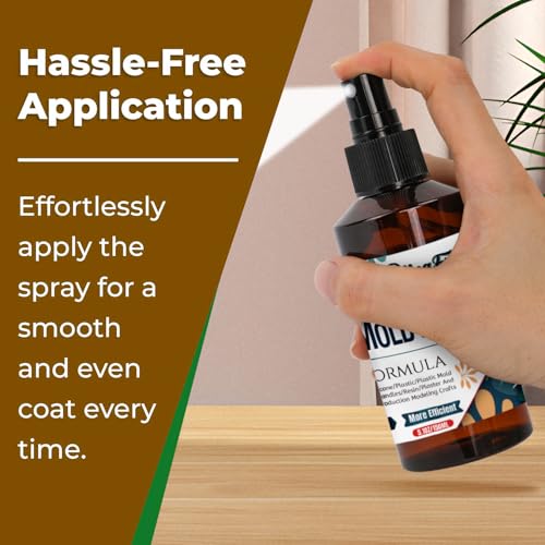 Silicone Mold Release Spray 5.07 fl oz – Non-Stick Resin & Epoxy Release Agent, Fast-Drying Candle Mold Release– Works on Rubber, Concrete, Soap Molds – Easy Cleanup