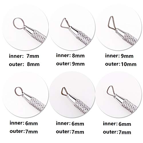 Zuoyou 6 Pcs Clay Pottery Sculpting ToolsSet Caving Craft Modelling Tools | Pottery Polymer Clay Ribbon Loop Tools ,Scraper Ceramic Modelling Tools, Sculpture Tools for Clay, Sculpture Carving Tools