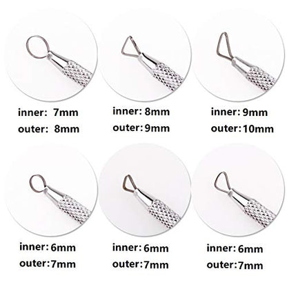 Zuoyou 6 Pcs Clay Pottery Sculpting ToolsSet Caving Craft Modelling Tools | Pottery Polymer Clay Ribbon Loop Tools ,Scraper Ceramic Modelling Tools, Sculpture Tools for Clay, Sculpture Carving Tools