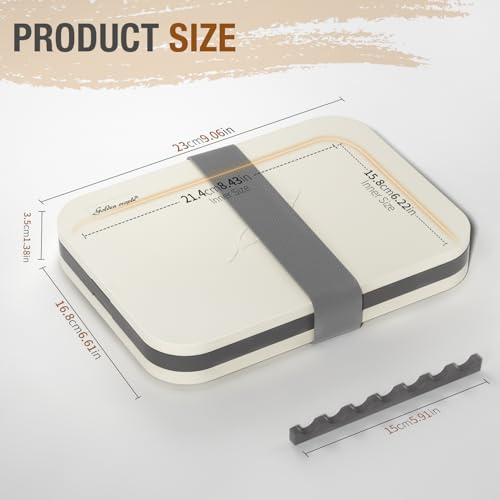golden maple Wet Pallet for Painting Miniatures 2 in 1 Dry and Wet Palette with Lid, Including 11 Miniature Paint Brushes,100PCS Palette Paper, 4PCS Sponges, Paint Brushes Holders - color: White+Gray