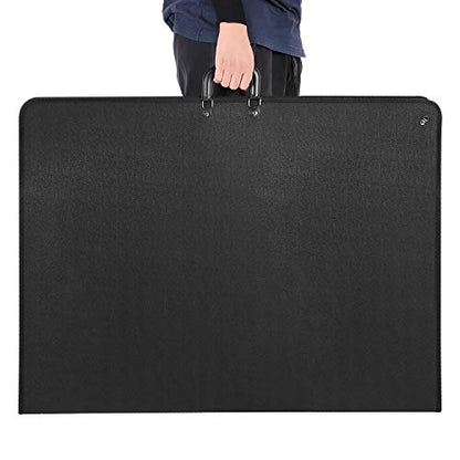 Professional Art Portfolio Case - 24 x 36 Inches - Light Weight & Durable - Shoulder Strap & Handle Options - Three Inside Pockets - Water Resistant - Documents Posters Monitors