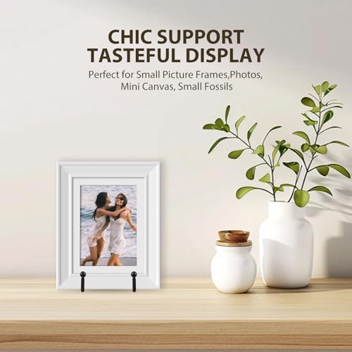 LIONWEI LIONWELI Black Decorative Plate Stand Holder Picture Frame Stand Easel Display Stand - size: 3 inch (2 pieces)