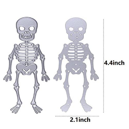 Cutting Dies Handmade DIY Paper Cards Album Decoration Stencils Template Embossing for Card Scrapbooking Craft (Skeleton) - style: Skeleton
