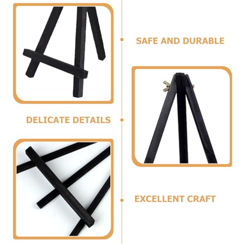 TEHAUX Tabletop Display Easel Small Wooden Tripod Easel for Kids Painting Art Crafts Photo Cards Stand 9.44X7.08X1.96In Portable Canvas Holder